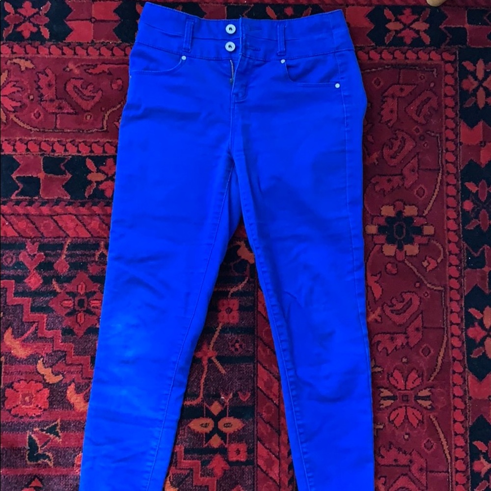 Blue Ankle Pants